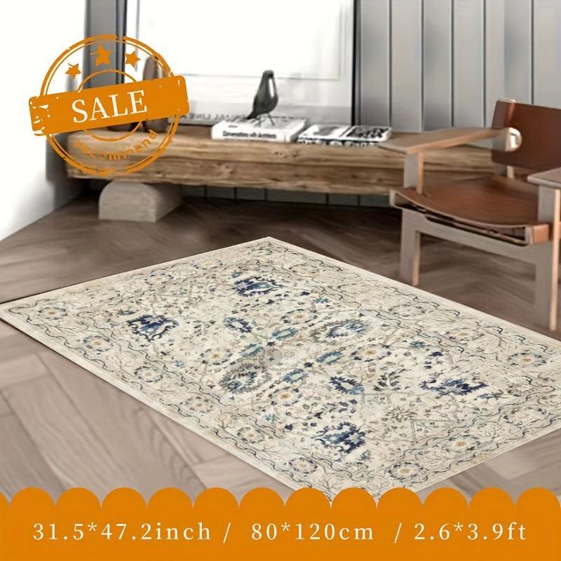 Boho Anti Fatigue Kitchen Rugs Soft Faux Sheepskin Floor Mat