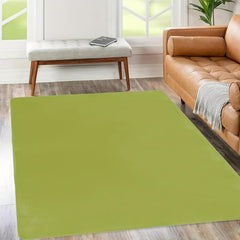 Pure Green Carpet for Home Living Room Bedroom Decorative Floor Mat
