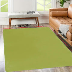 Pure Green Carpet for Home Living Room Bedroom Decorative Floor Mat
