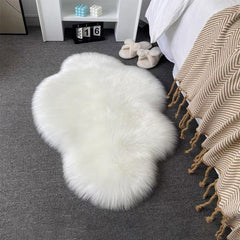 Plush Cloud Shaped Area Rug Shaggy Living Room Floor Mat Decorative Carpet