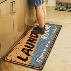 Non Slip Laundry Room Entrance Doormat Self Service Bath Mat