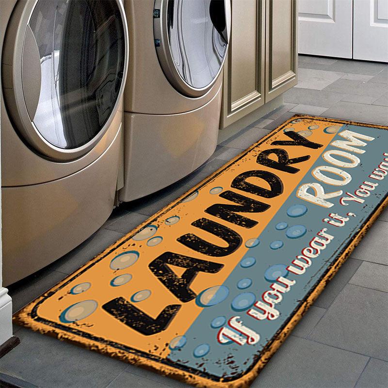 Non Slip Laundry Room Entrance Doormat Self Service Bath Mat