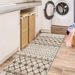 Modern Geometric 2'X10' Runner Abstract Laundry Room Rugs