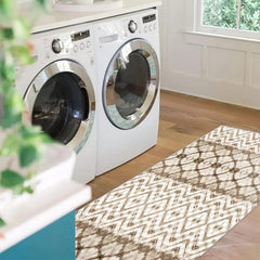 Modern Geometric 2'X10' Runner Abstract Laundry Room Rugs