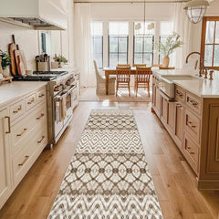 Modern Geometric 2'X10' Runner Abstract Laundry Room Rugs