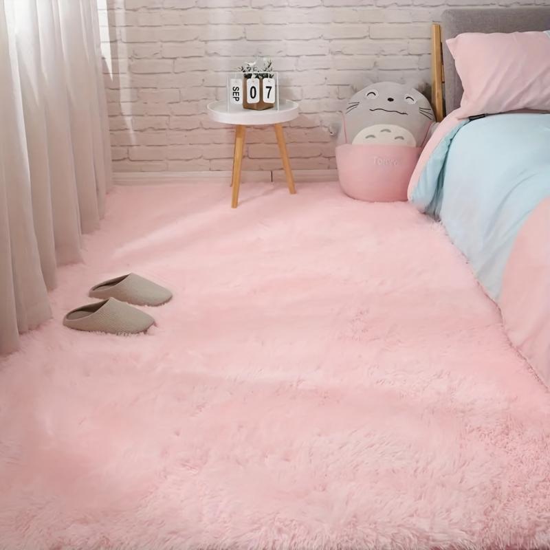 Soft 4'X6' Shaggy Area Rug Non-slip Bedroom Living Room Carpet