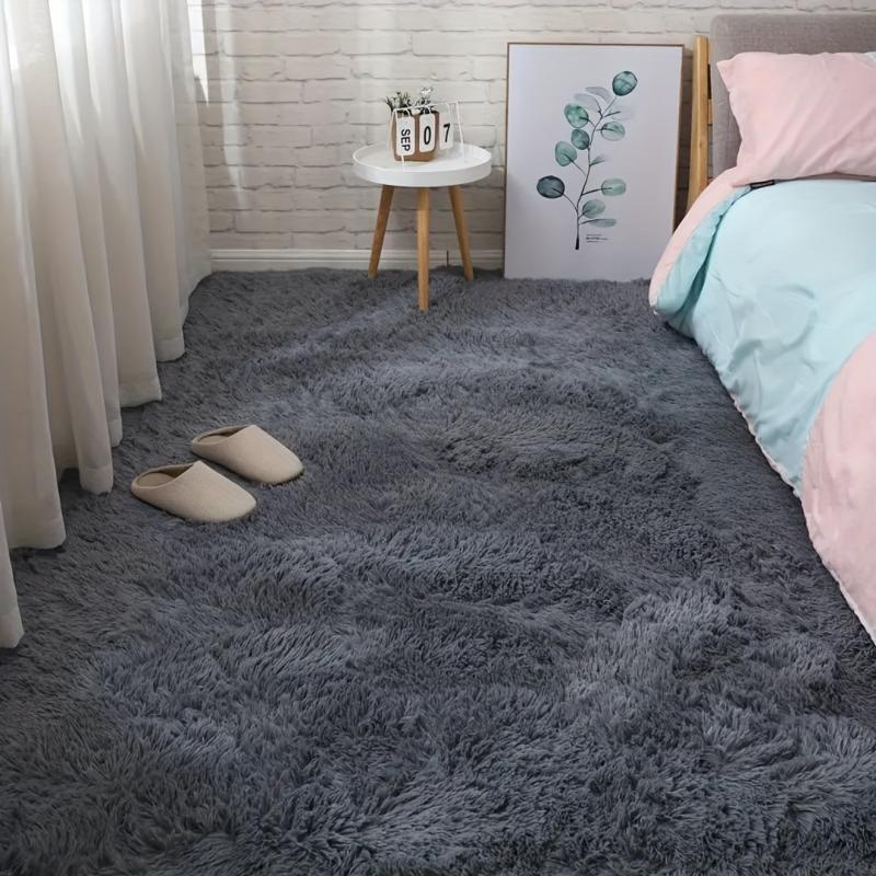 Soft 4'X6' Shaggy Area Rug Non-slip Bedroom Living Room Carpet