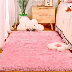 Soft 4'X6' Shaggy Area Rug Non-slip Bedroom Living Room Carpet