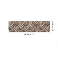 Wooden Board Print Stair Mat Non-slip Carpet 76.2cm x 20cm
