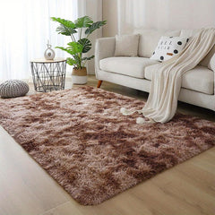 Large Light Grey Shaggy Rug for Living Room