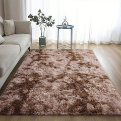 Large Light Grey Shaggy Rug for Living Room
