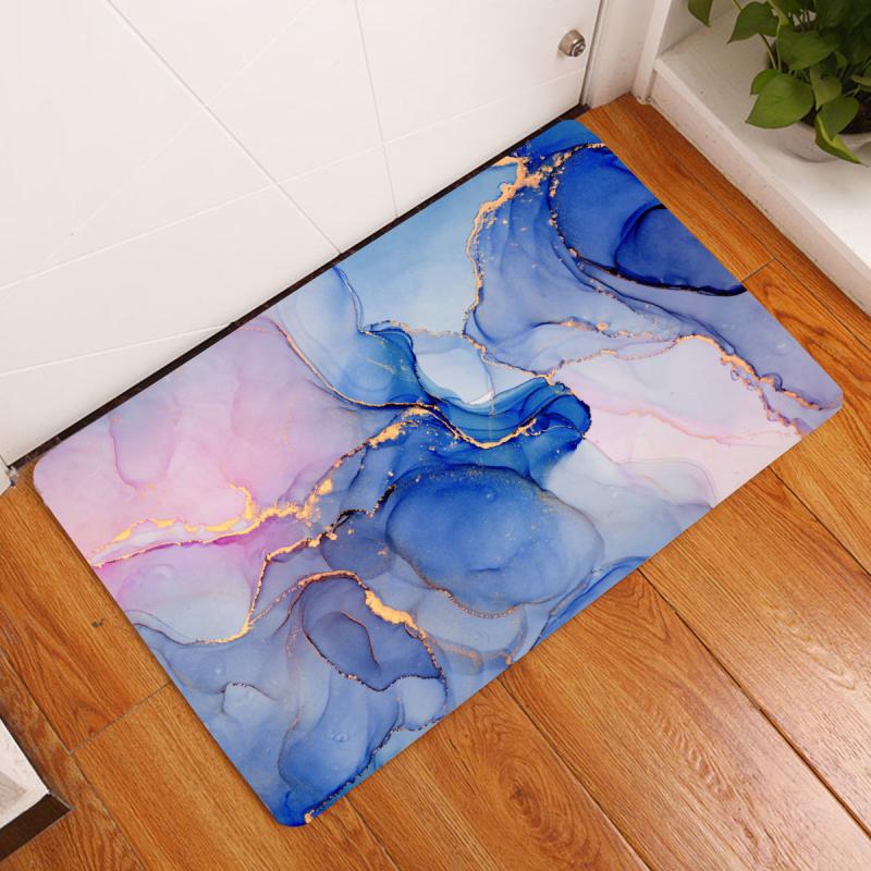 Marble Pattern Floor Mat Anti Drop Soft Carpet