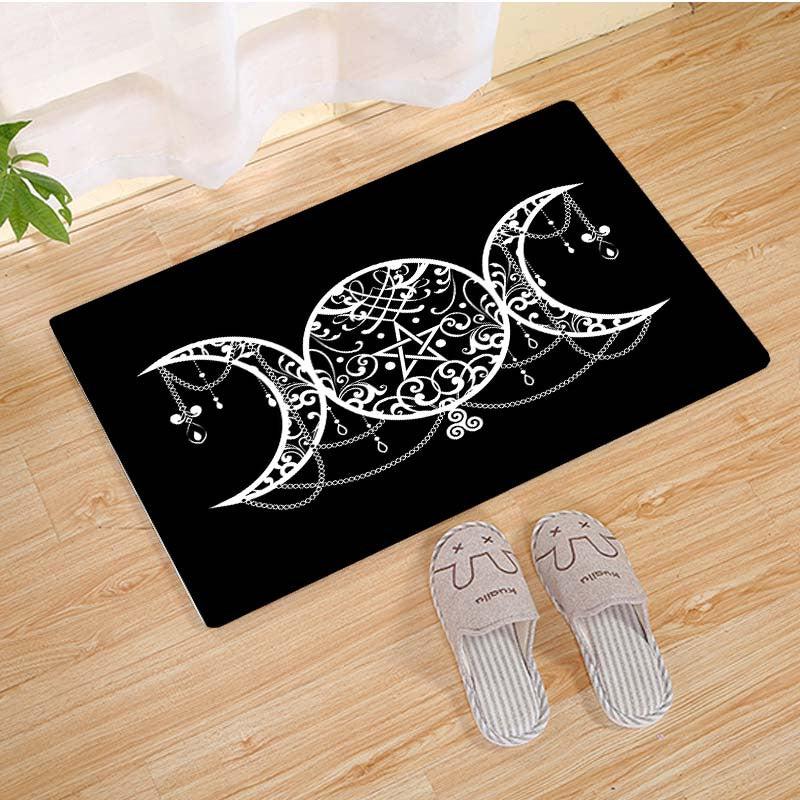 Triple Moon Goddess Door Mat Living Room Floor Rug