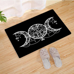 Triple Moon Goddess Door Mat Living Room Floor Rug