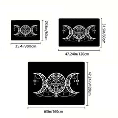Triple Moon Goddess Door Mat Living Room Floor Rug