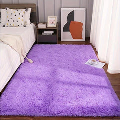 Plush Shag Area Rug Soft Modern Carpet Non-shedding Machine Washable