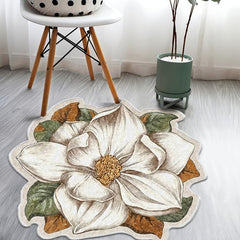 Cashmere Fabric Flower Rug 31 49in