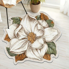 Cashmere Fabric Flower Rug 31 49in