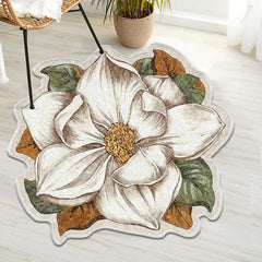 Cashmere Fabric Flower Rug 31 49in