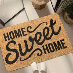 Coffee Letter Style Foot Pad Thickened Soft Bath Mat