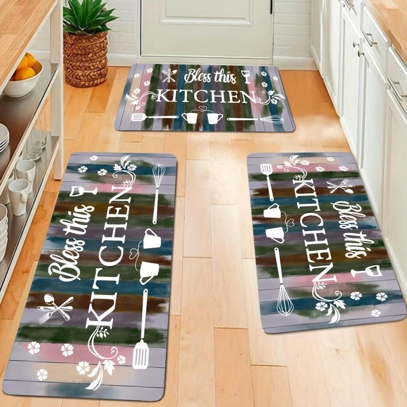 Stain Resistant Kitchen Rug Anti-slip Memory Foam Mat
