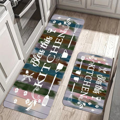 Stain Resistant Kitchen Rug Anti-slip Memory Foam Mat