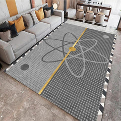 Geometric Anti-Fatigue Area Rug for Living Room or Kitchen