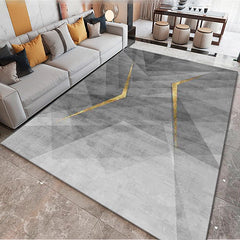 Geometric Anti-Fatigue Area Rug for Living Room or Kitchen