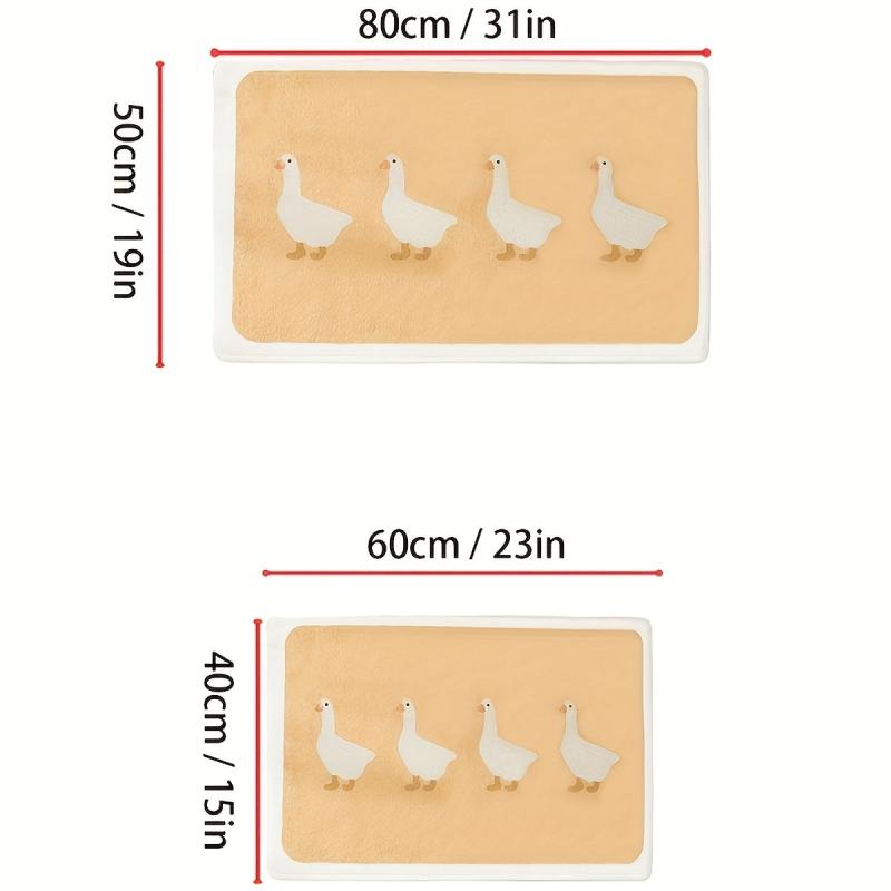 1pc Cashmere Print Bathroom Non slip Floor Mat Room Decor