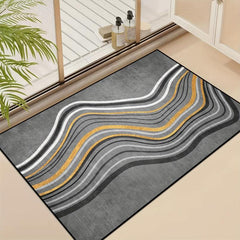 Modern Stripped Welcome Doormat Non-slip Outdoor Indoor Door Mat
