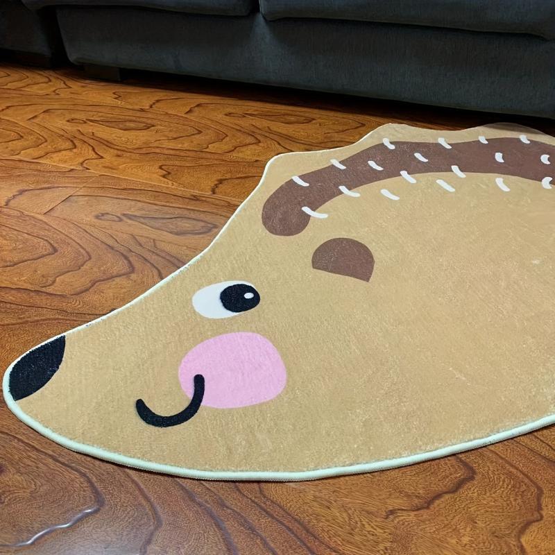 Hedgehog Carpet Mat Soft and Comfortable Living Room Bedroom Bed Mat