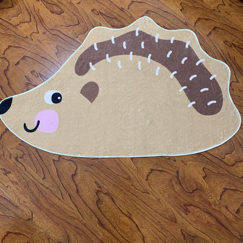 Hedgehog Carpet Mat Soft and Comfortable Living Room Bedroom Bed Mat