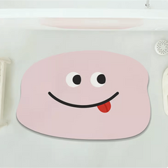 Cartoon Non-slip Diatom Mud Bath Mat Water Absorbent Shower Bath Rug