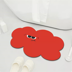 Cartoon Non-slip Diatom Mud Bath Mat Water Absorbent Shower Bath Rug
