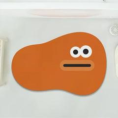 Cartoon Non-slip Diatom Mud Bath Mat Water Absorbent Shower Bath Rug