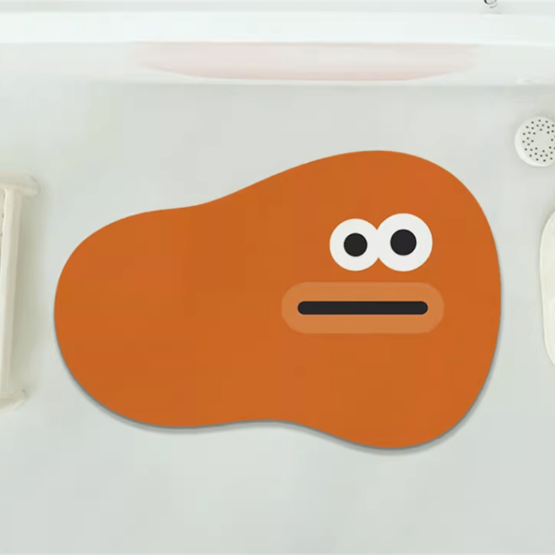 Cartoon Non-slip Diatom Mud Bath Mat Water Absorbent Shower Bath Rug