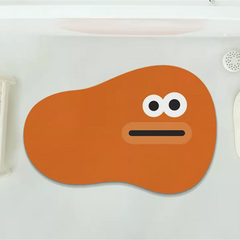 Cartoon Non-slip Diatom Mud Bath Mat Water Absorbent Shower Bath Rug