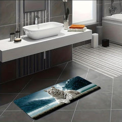 Soft Memory Foam Kitchen Rug Non Slip Waterproof Carpet