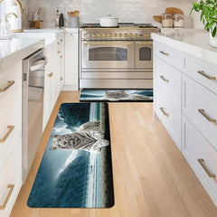 Soft Memory Foam Kitchen Rug Non Slip Waterproof Carpet