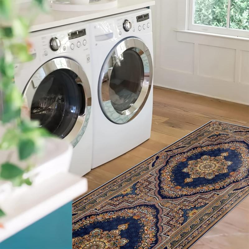 Vintage Boho 2'X10' Runner Rug Soft Non Slip Machine Washable Stair Carpet