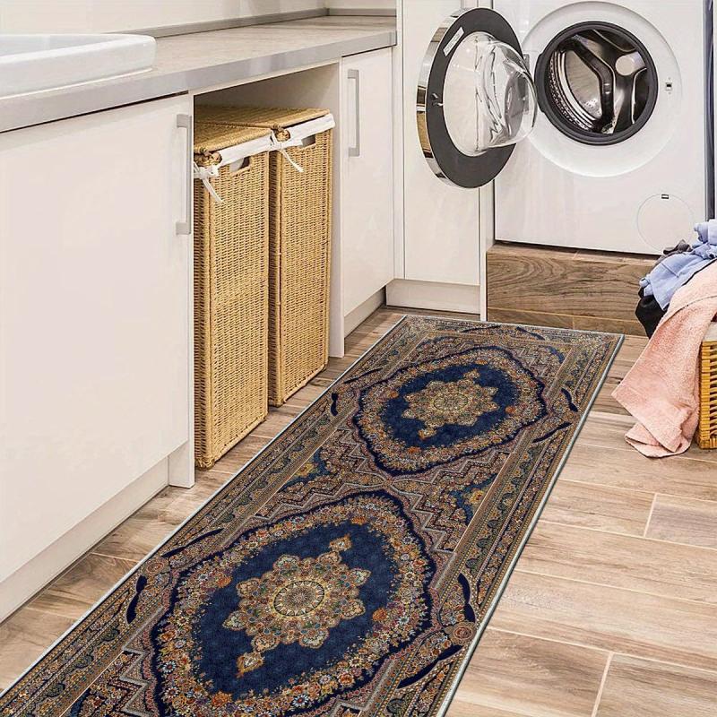 Vintage Boho 2'X10' Runner Rug Soft Non Slip Machine Washable Stair Carpet