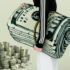 Thick Shag Living Room Carpet Dollar Decoration Plush Mat