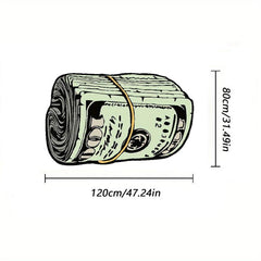 Thick Shag Living Room Carpet Dollar Decoration Plush Mat