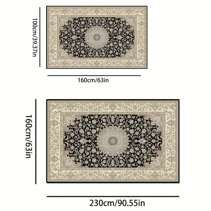 Waterproof Reversible Outdoor Rug Mat Vintage Boho Style Machine Washable
