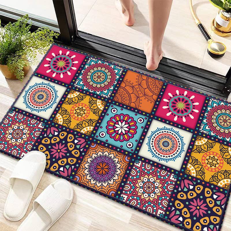 Moroccan Style Non-slip Floor Mat 40x60cm Stain Resistant Bath Mat