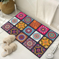 Moroccan Style Non-slip Floor Mat 40x60cm Stain Resistant Bath Mat