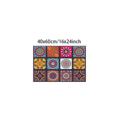 Moroccan Style Non-slip Floor Mat 40x60cm Stain Resistant Bath Mat