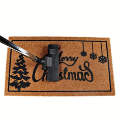 Christmas Door Mat Outdoor Merry Christmas Doormat with Non Slip Backing