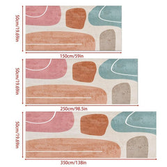 Abstract Runner Rug Soft Non Slip Hallway Kitchen Mat