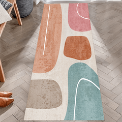 Abstract Runner Rug Soft Non Slip Hallway Kitchen Mat